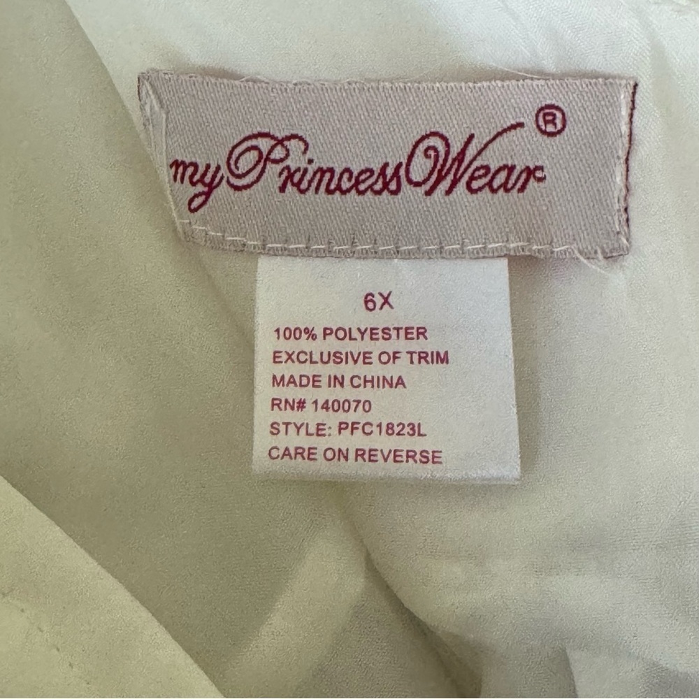 My Princess Wear girls floral birds white multicolor formal dress size 6x NWOT - Picture 9 of 11
